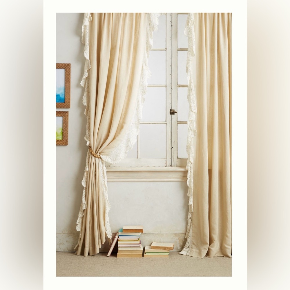 Anthropologie Santina Lace Curtains
